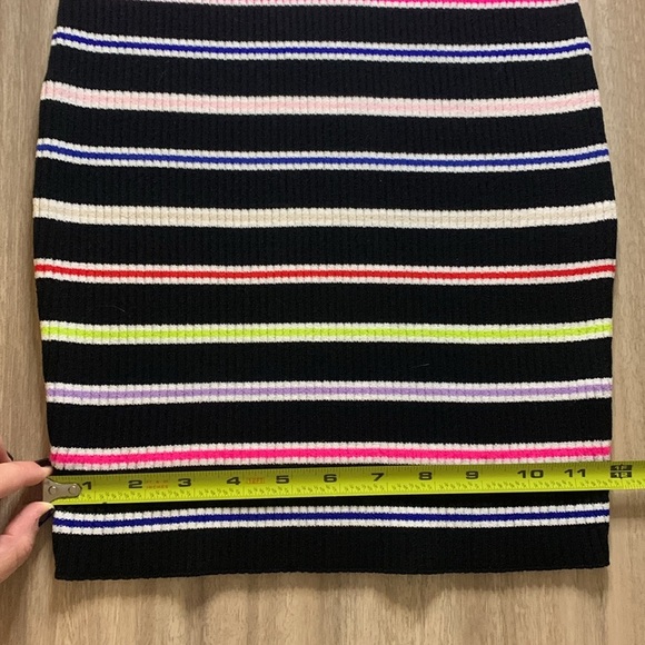 Milly Striped Knit Ribbed Bodycon Long Sleeve Dress Size 0-2 (Milly Size P) - Picture 13 of 13